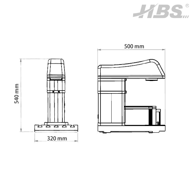 Китайская машина для лазерной маркировки с красным волокном HBS-GQ-20B