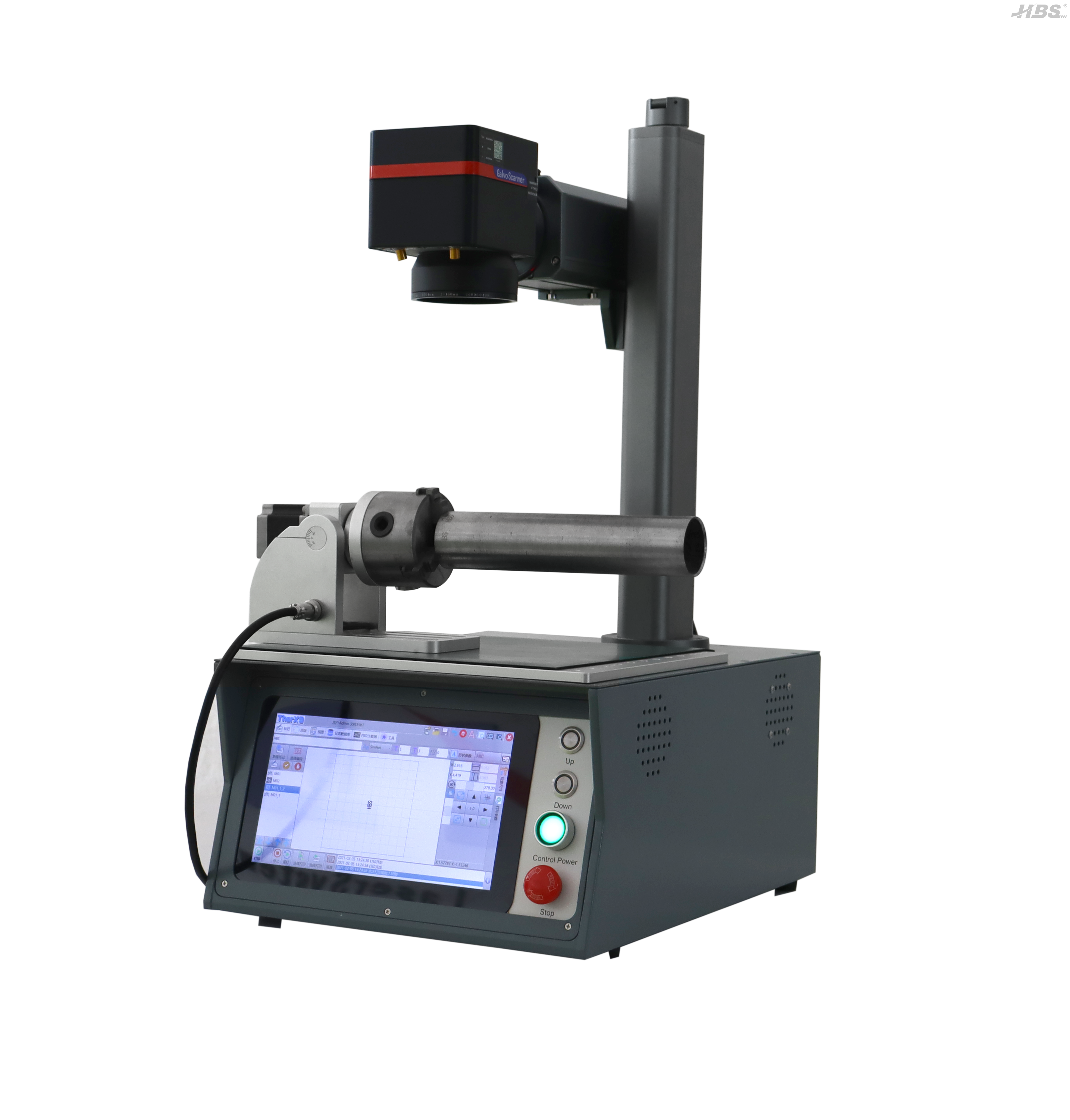 Новая презентационная скамья Top Compact Economic Laser Marking Machine HBS-GQ-20 NEW