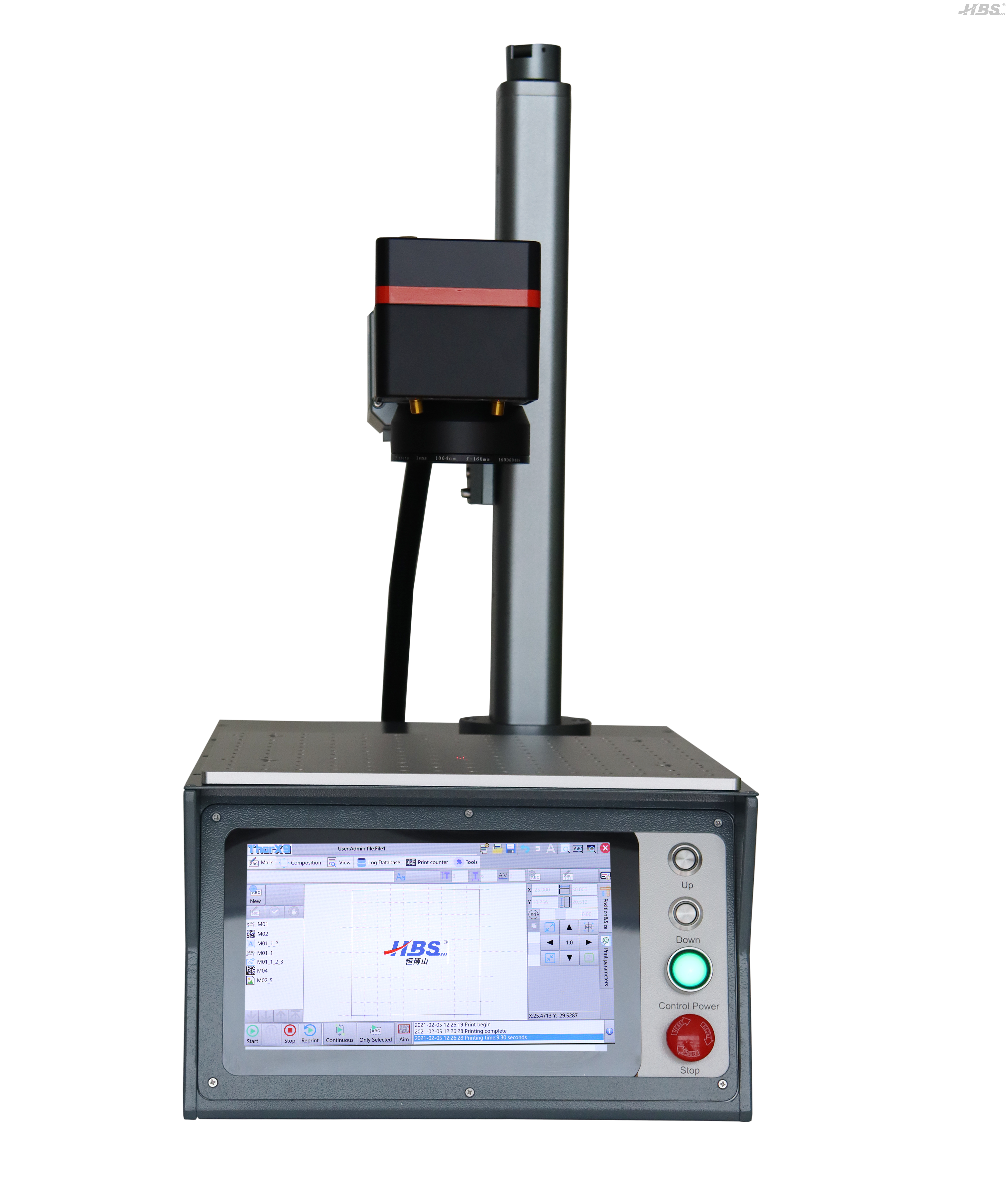 Новая презентационная скамья Top Compact Economic Laser Marking Machine HBS-GQ-20 NEW